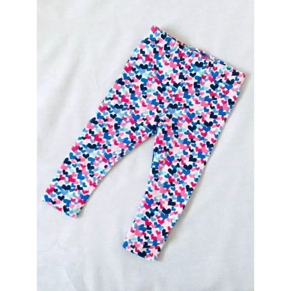 GAP babyGAP Infant Toddler 18-24 Months Valentine Heart Print Leggings